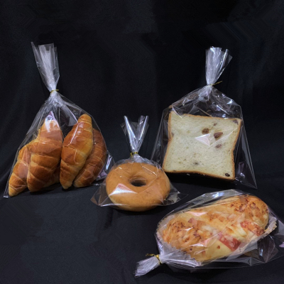 Custom Printed Clear Resealable OPP BOPP plastic bag for bread