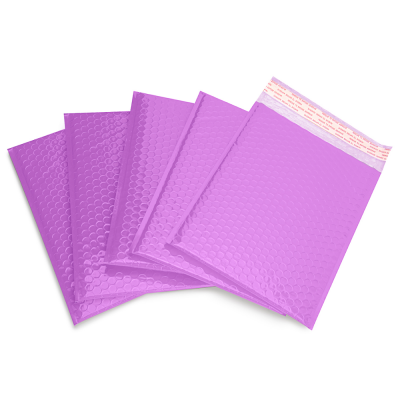 Customized Color purple bubble padded mailing envelope bags