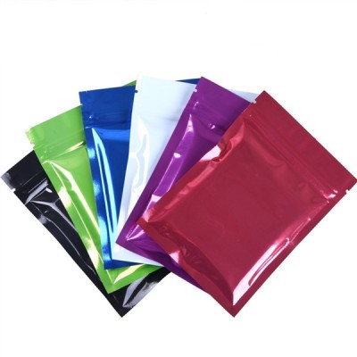 Customized Colorful Aluminum Foil Zipper Tea Pouch