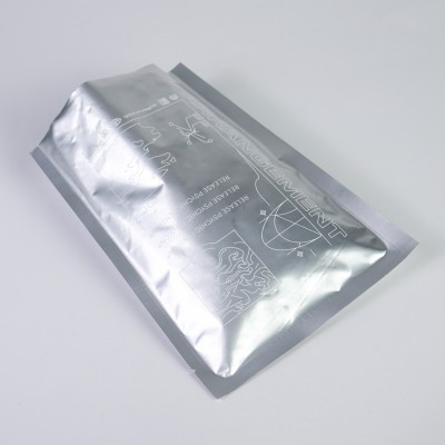 Custom vacuum aluminum foil 3 side seal flat aluminum foil bag Snack food Packing Bag